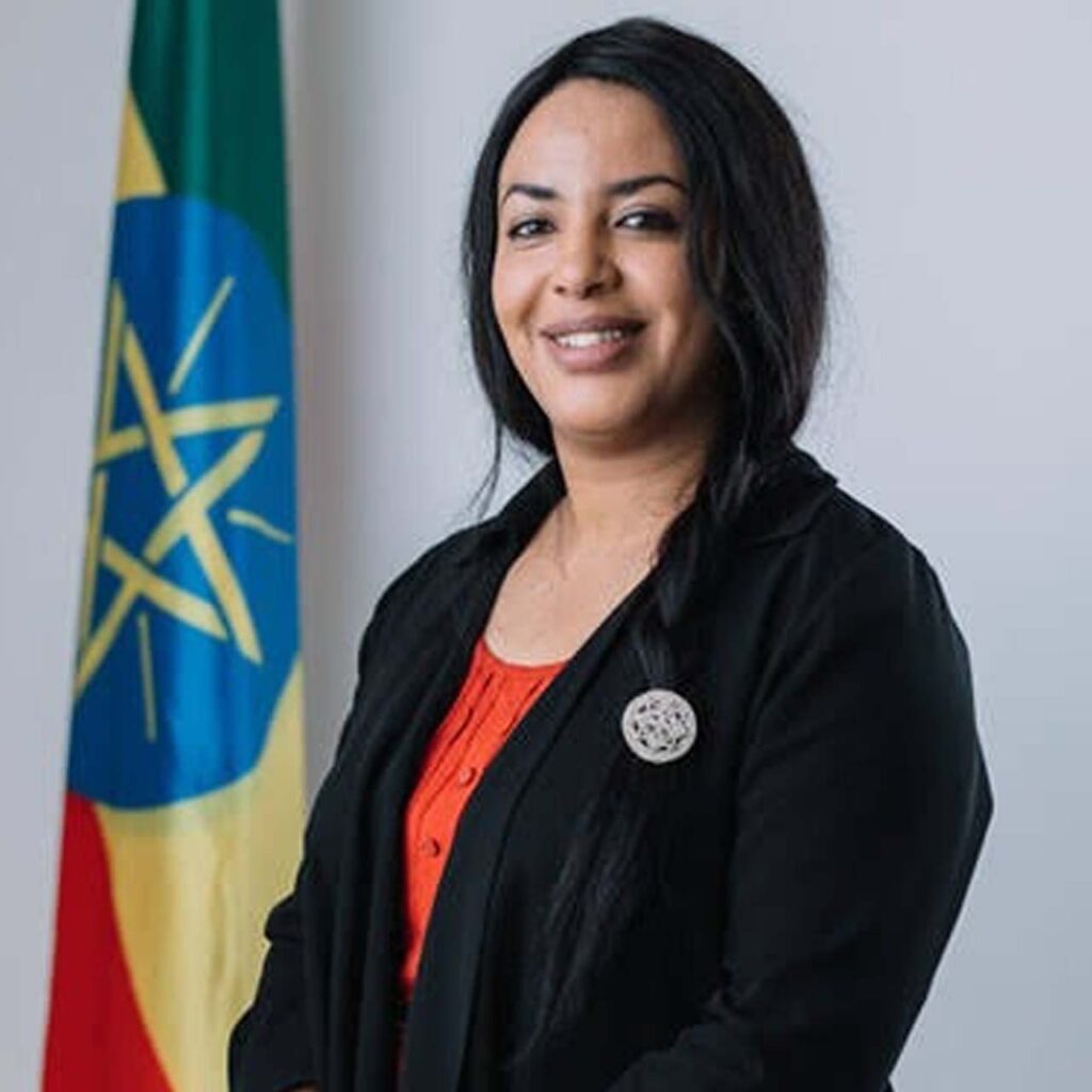Ergoge Tesfaye , the Minister for Women and Social Affairs, Ethiopia.